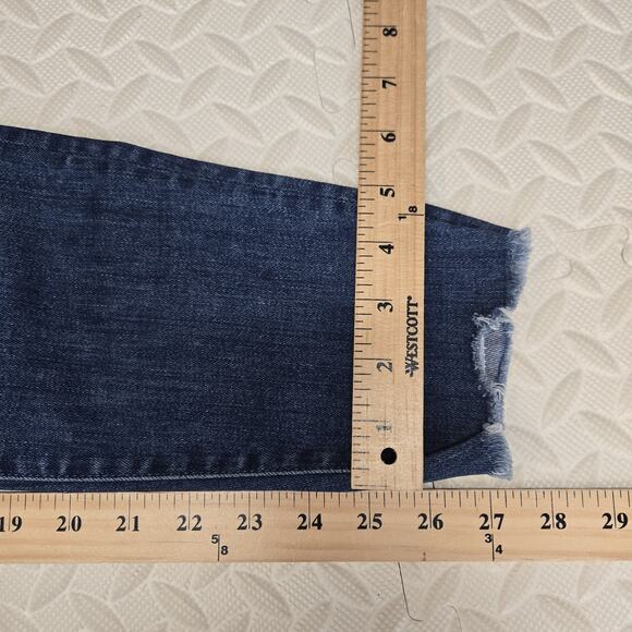 Mother Jeans Womens 27 Looker Ankle Chew Breaking The Law Crop Skinny Distressed - Picture 14 of 14